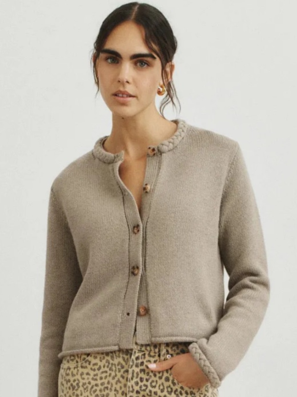 Ciao Lucia Doris Braided Cardigan, Size: S